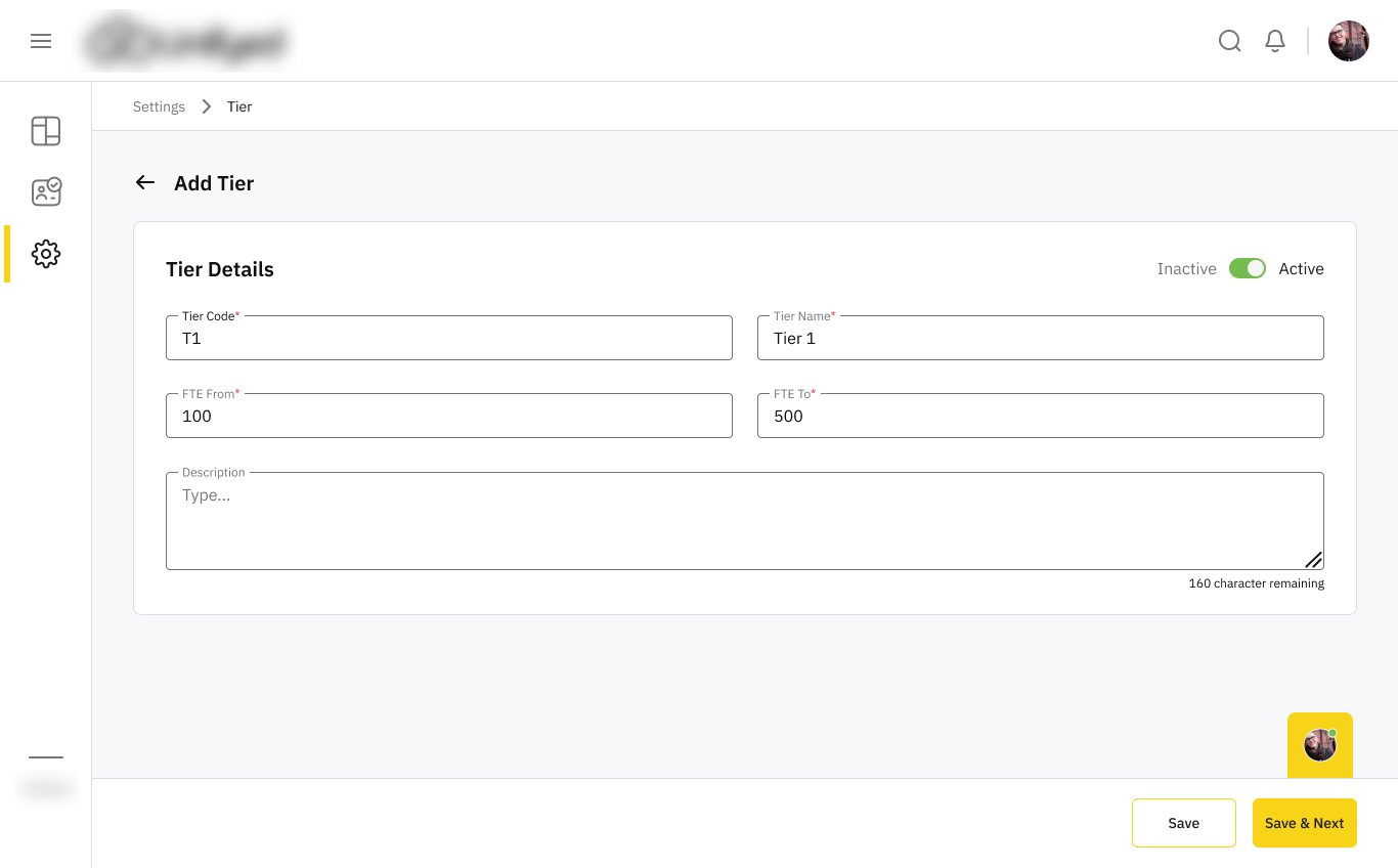 Tenant onboarding wizard step