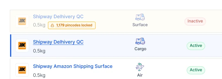 Courier Selection module